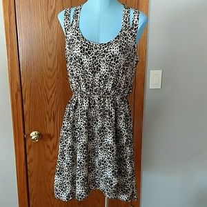 Leopard print sun dress